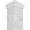 Ekena Millwork Craftsman Classic Square Non-Tapered Atlas Fretwork Column w/ Prairie Capital & Prairie Base CC0809ENATLPRPR - alternate 4